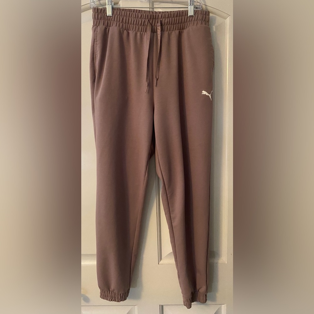Puma fleece women’s purple joggers size medium